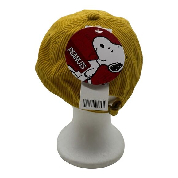 NWT Peanuts Snoopy Ranger Gold Rust Corduroy Strapback Vintage Style Hat Cap - Picture 3 of 7